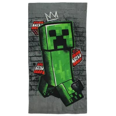 Minecraft Creeper TNT Explosive Badetuch Strandtuch