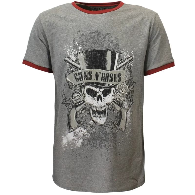 Guns N’ Roses Faded Skull Ringer T-Shirt