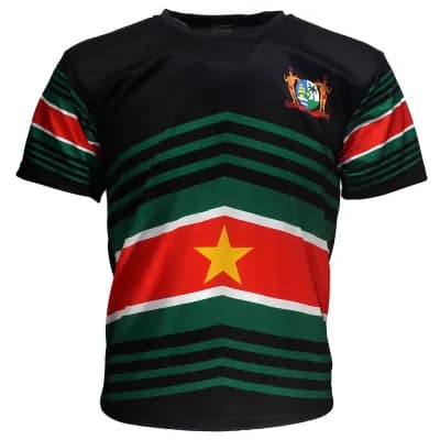 Suriname Vlag Techno Style Voetbal Sport T-Shirt