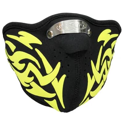 Mondkap Skimasker Gele Tribal Print