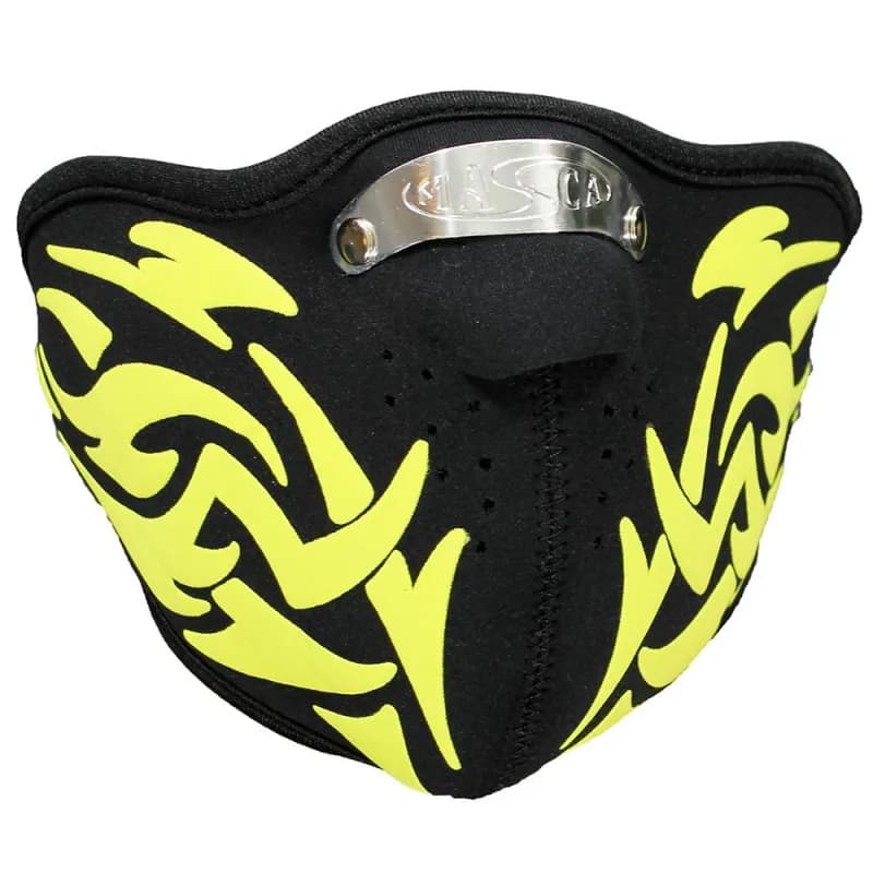 Mondkap Skimasker Gele Tribal Print