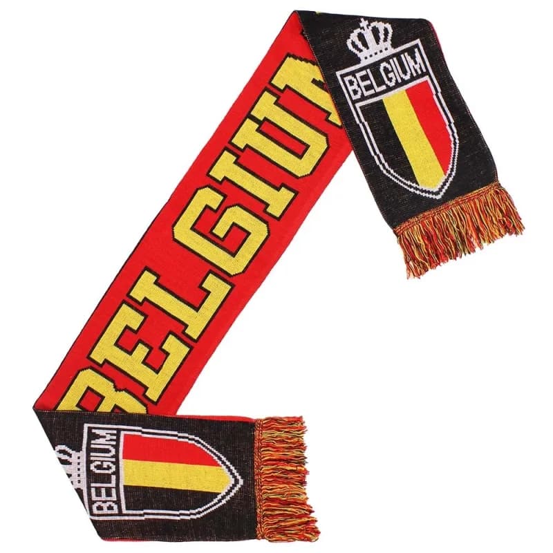 België Vlag en Wapen Gebreide Sjaal