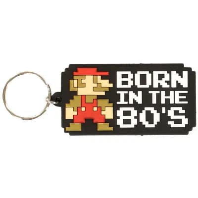 Nintendo Super Mario Born In The 80's Schlüsselanhänger aus Gummi