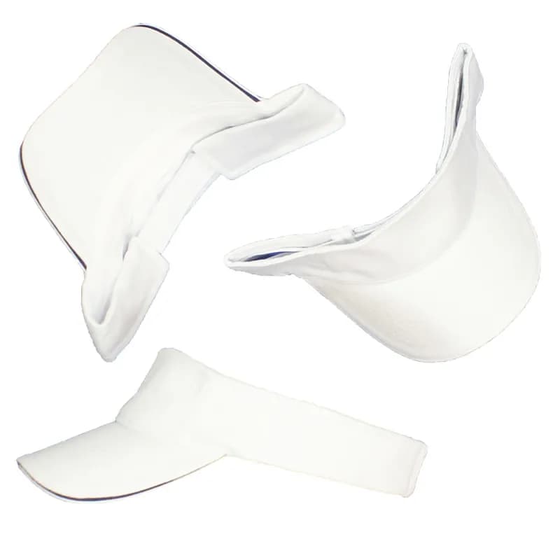 Zonneklep Wit Basic Blanco - Pakket 3 stuks