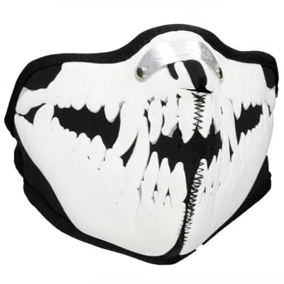 Mondkap Skimasker Dracula Dieren Skelet Print