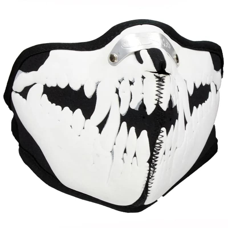 Mondkap Skimasker Dracula Dieren Skelet Print