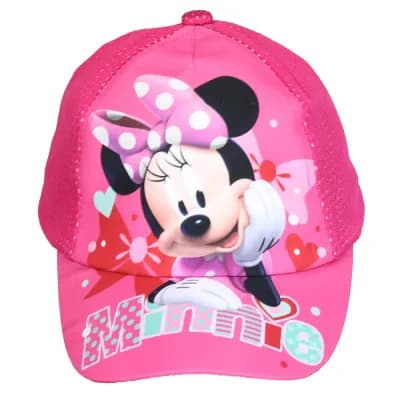 Disney Minnie Mouse Kids Cap Pet Donkerroze