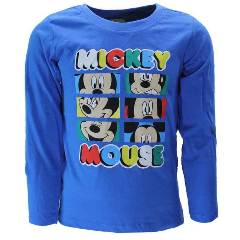 Disney Mickey Mouse Longsleeve Shirt Kids Blauw