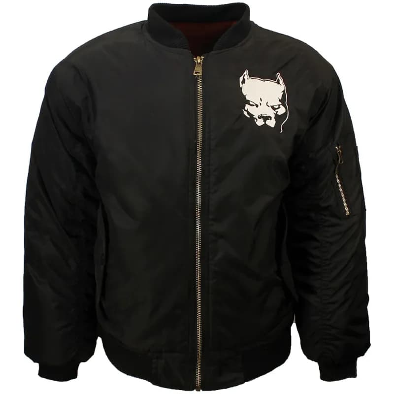 Pitbull Geborduurd Logo Bomber Style Jas