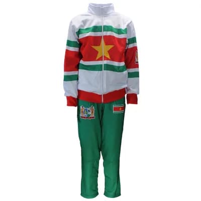 Suriname Vlag Voetbal Sport Trainingspak Vest + Broek