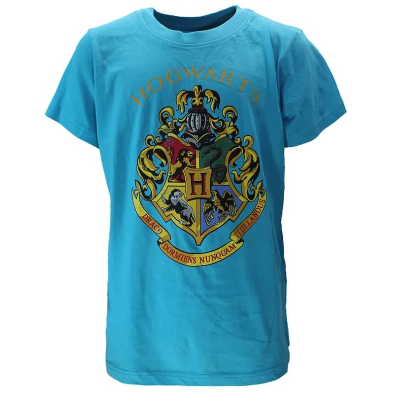 Harry Potter Hogwarts Kinder T-Shirt Lichtblauw