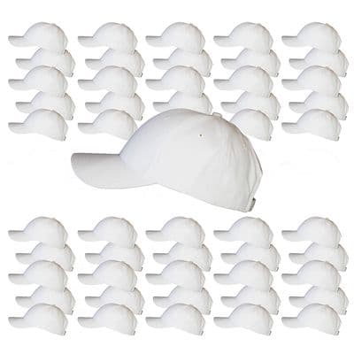 Essential Blank Cap Weiß 50 Stück